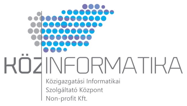 KÖZINFORMATIKA Közigazgatási Informatikai Szolgáltatóközpont Nonprofit Kft.